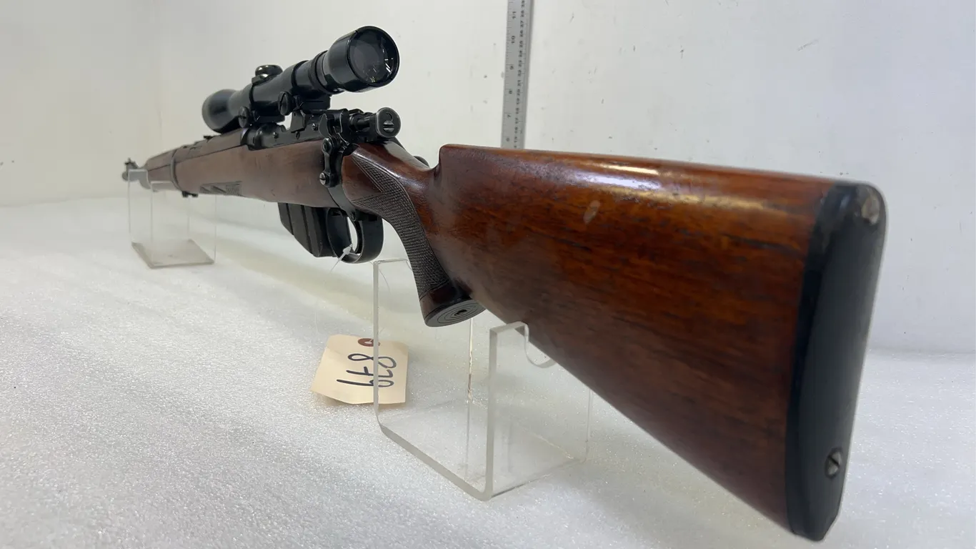 Lee Enfield .303 British Bolt Action Rifle, w/ Weave scope, sn 4001, *Unreserved*