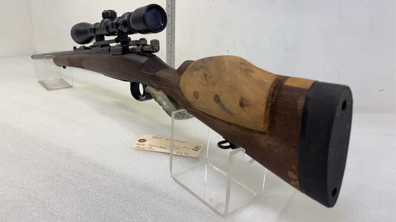 Carl Gastrough Bolt action Rifle, w/ Weaver 3-4x40 scope, sn 9692, *Unreserved*