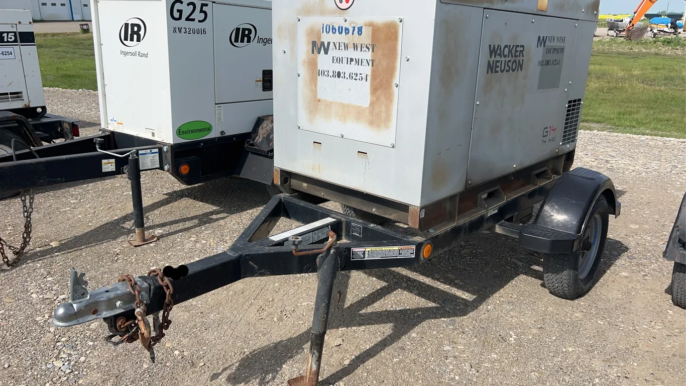 Wacker Neuson G14 Bumper Pull 14KW, Diesel Generator