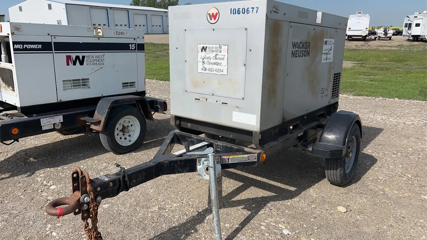 Whacker Neuson G14 Bumper Pull 14Kw Diesel Generator