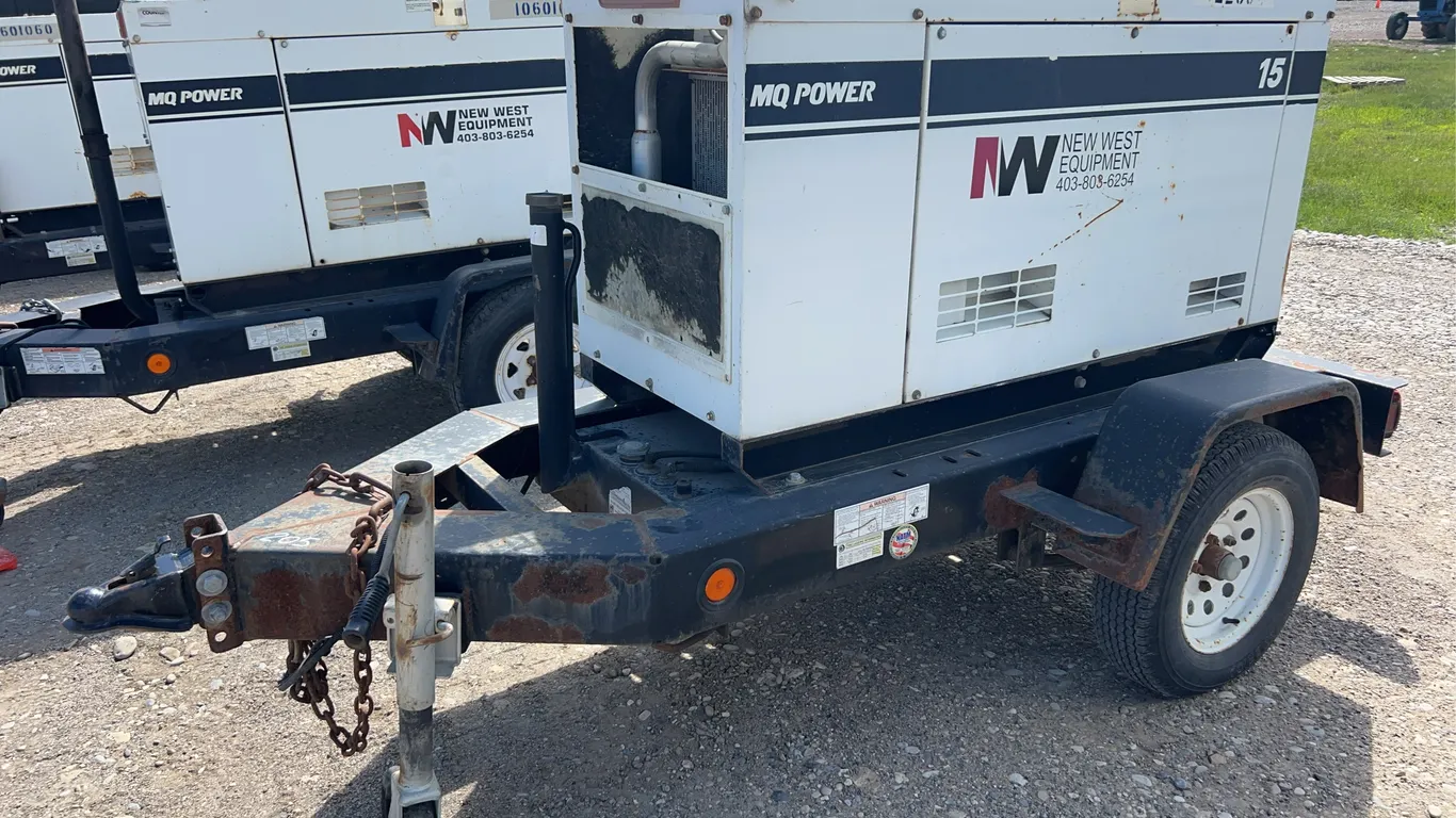 MQ Power Bumper Pull 15 KW Diesel Generator
