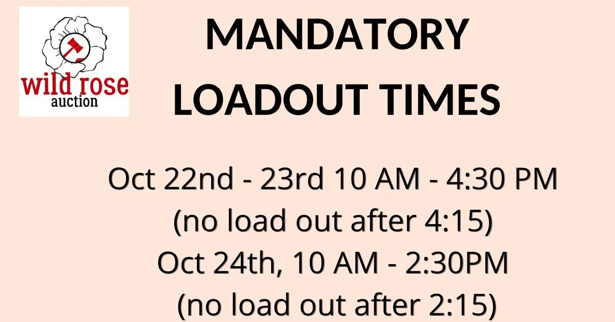 Mandatory Load Out Times