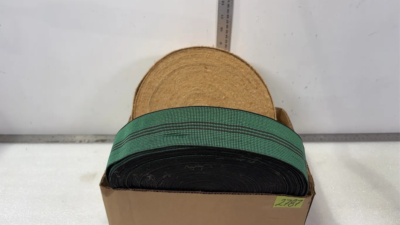Assorted Roles and Sizes of Furniture Upholstery Webbing, Approx. 2 pce *Unreserved*