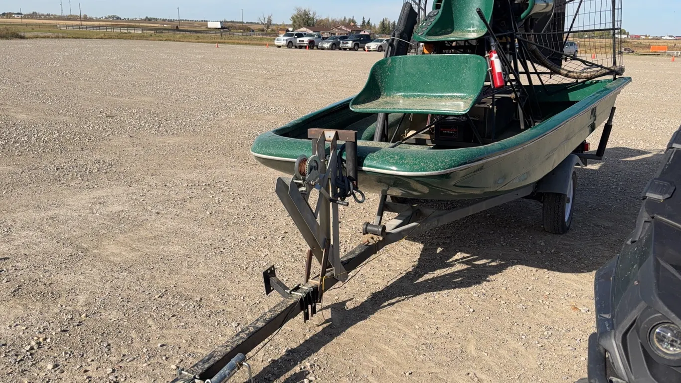 1979 12' Royal Kraft Panther Air Boat on Unknown Brand Boat Trailer *Unreserved*