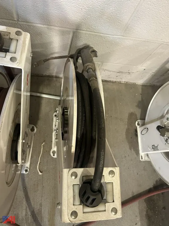 (2) Grease Hose Reels