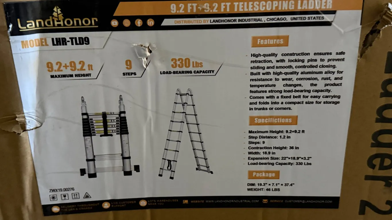 9.2' Telescoping Ladder