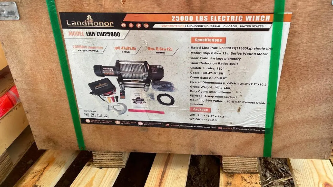 25000lbs Electric Winch
