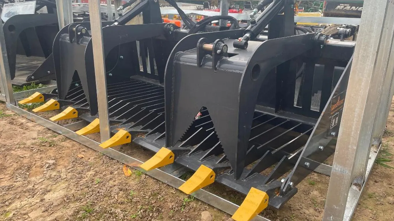 Skidsteer Rock Grapple Bucket