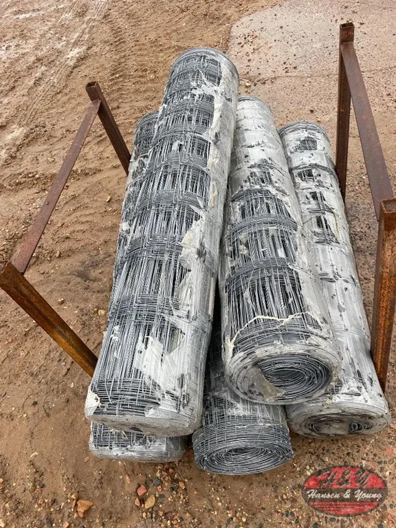 (1) 330' Long x 48'' Wide Roll of Galvanized Farm Fence