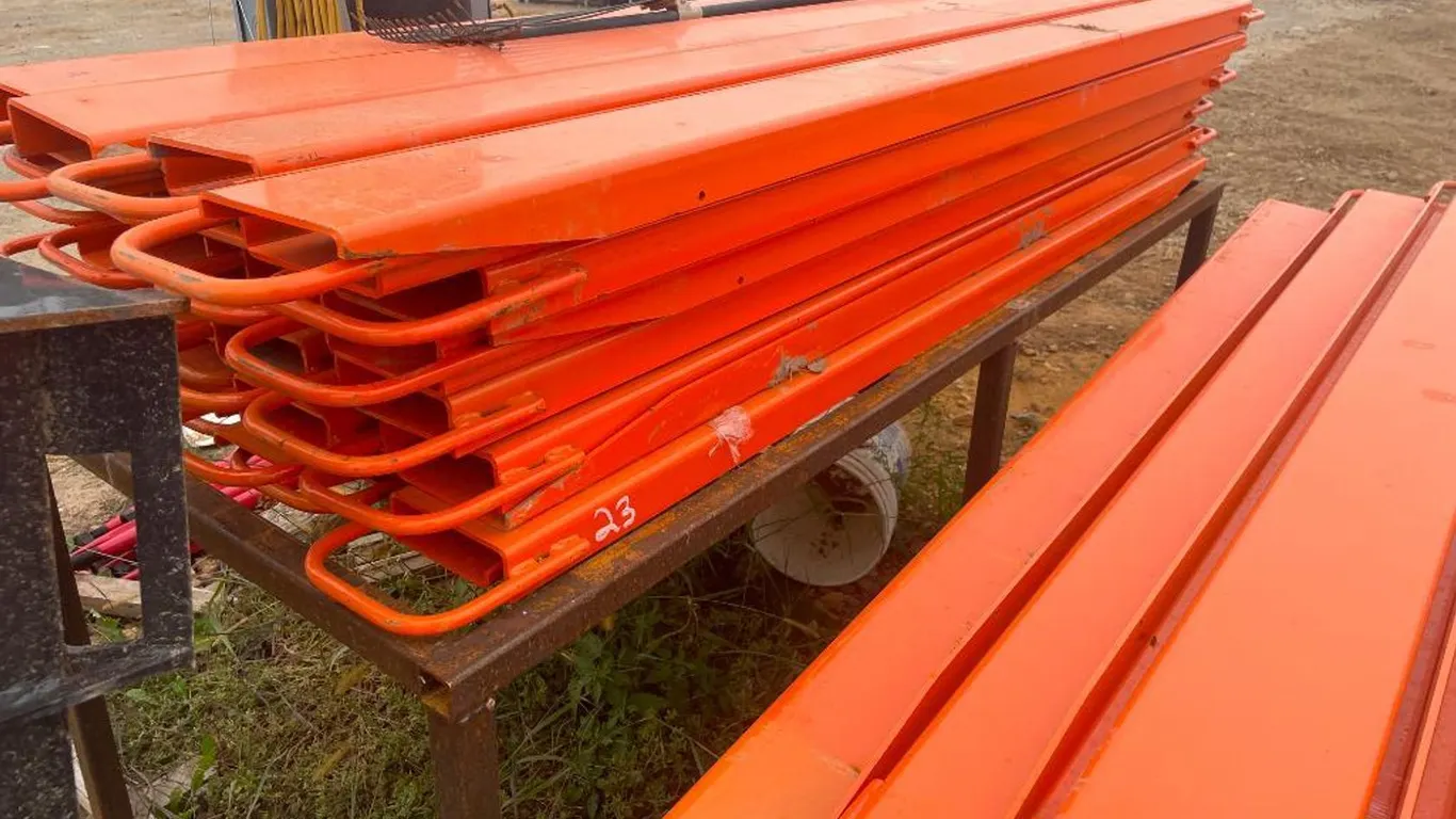 (2) 76'' Pallet Fork Extensions - Orange