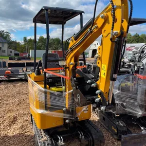 Mini ATS-RT15R Excavator - Orange/Yellow