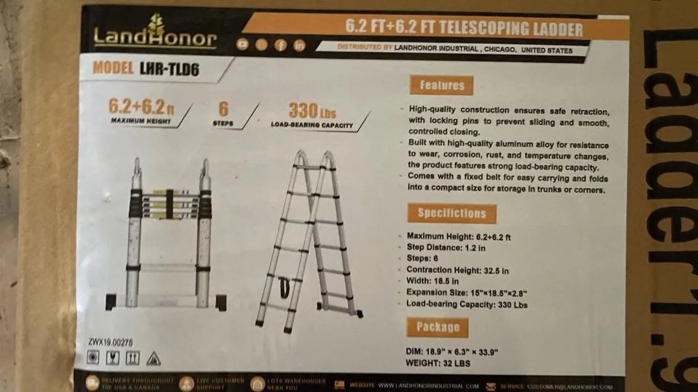6.2' Telescoping Ladder