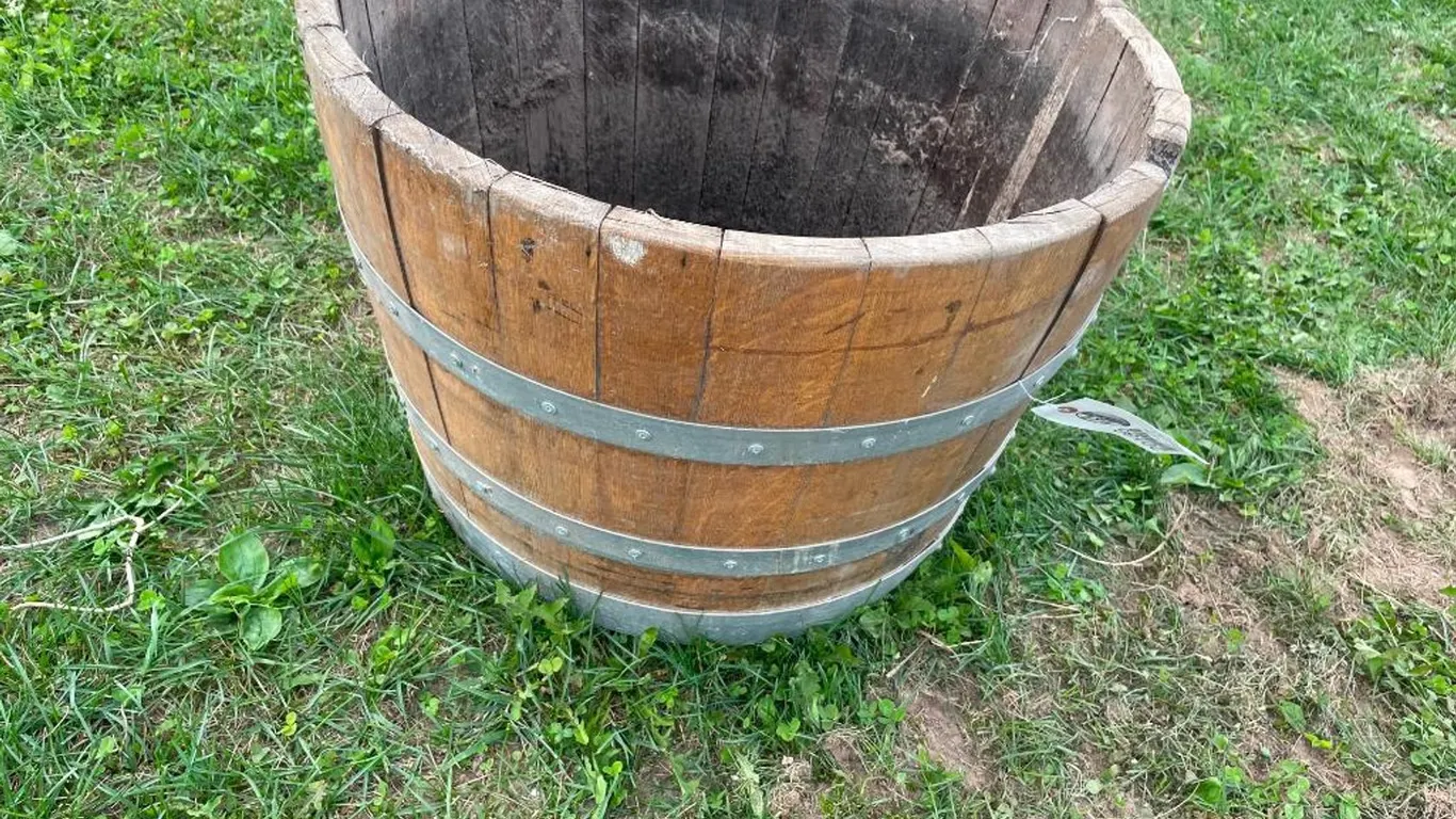 Half Whiskey Barrel
