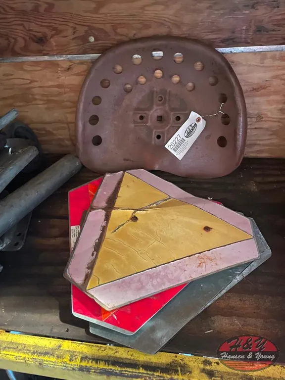 Steel Tractor Seat And SMV Signs