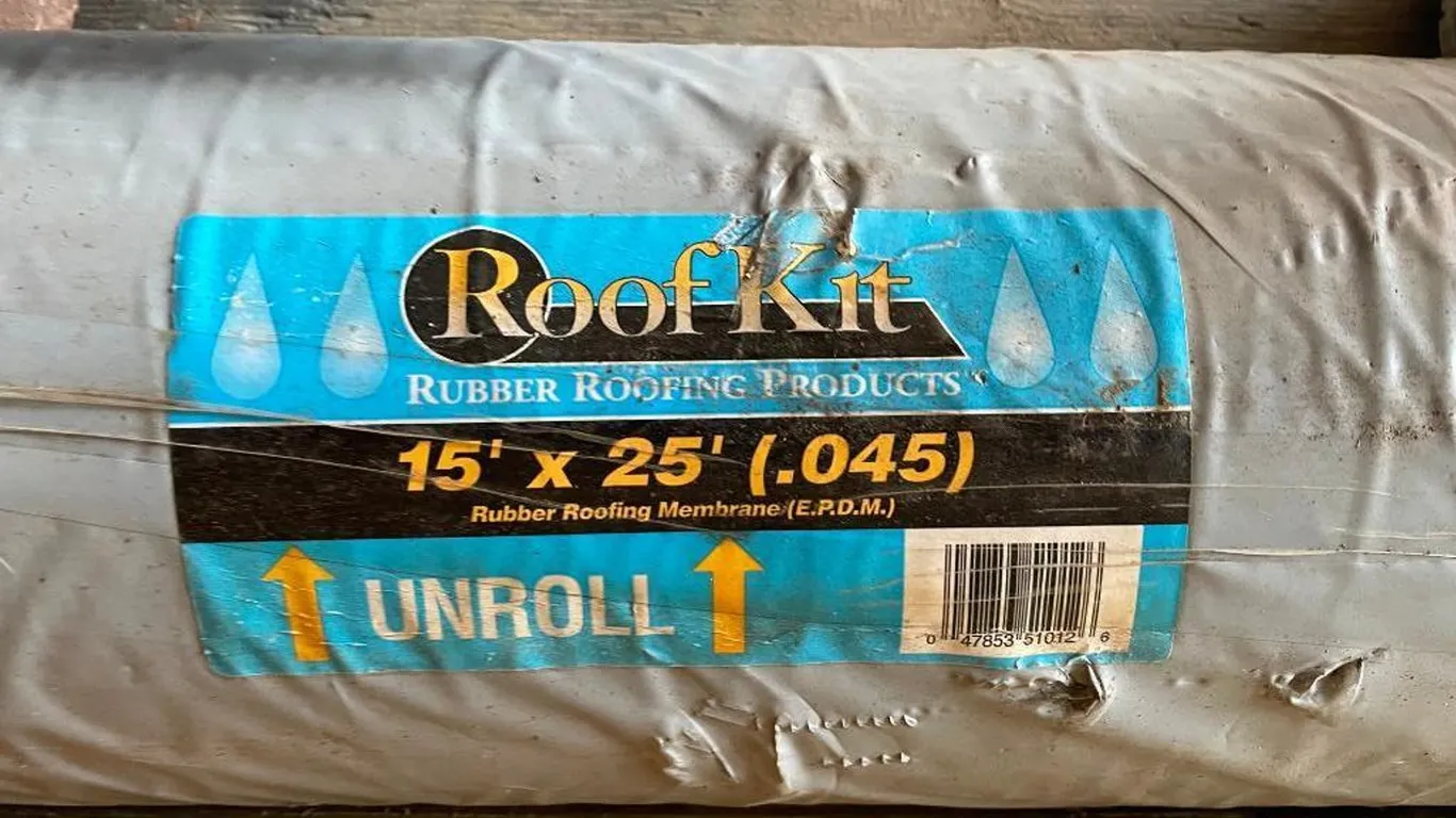 New Roll of Rubber Roofing