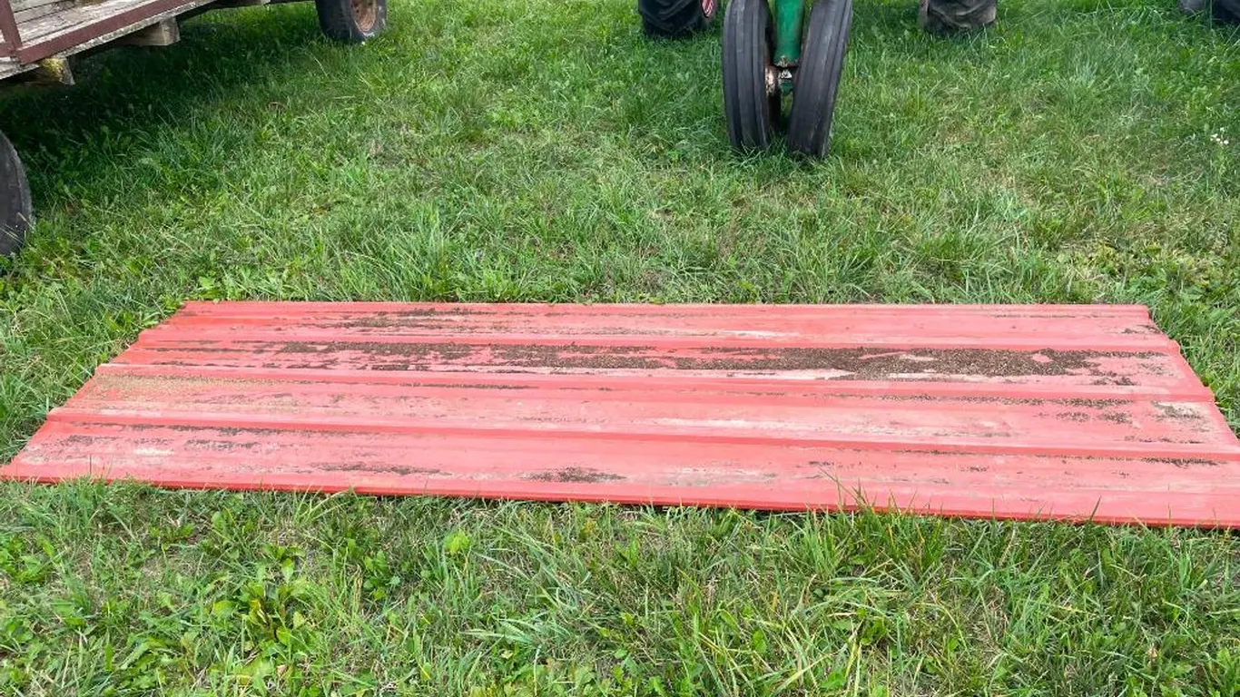(2) Sheets of Red Tin