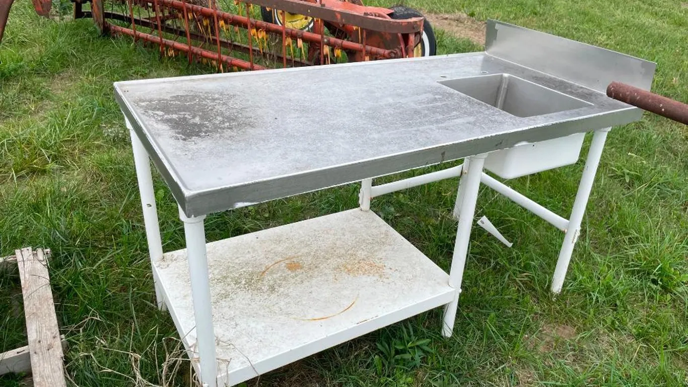 Stainless Table and Sink