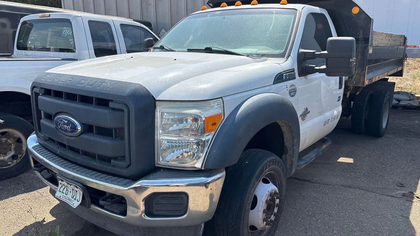 2015 FORD F-550 DUMP BED TRUCK, 1FDUF5HT0FEC04817