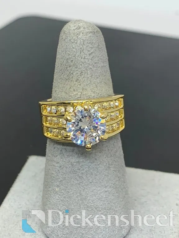 Gold Tone Engagement Ring