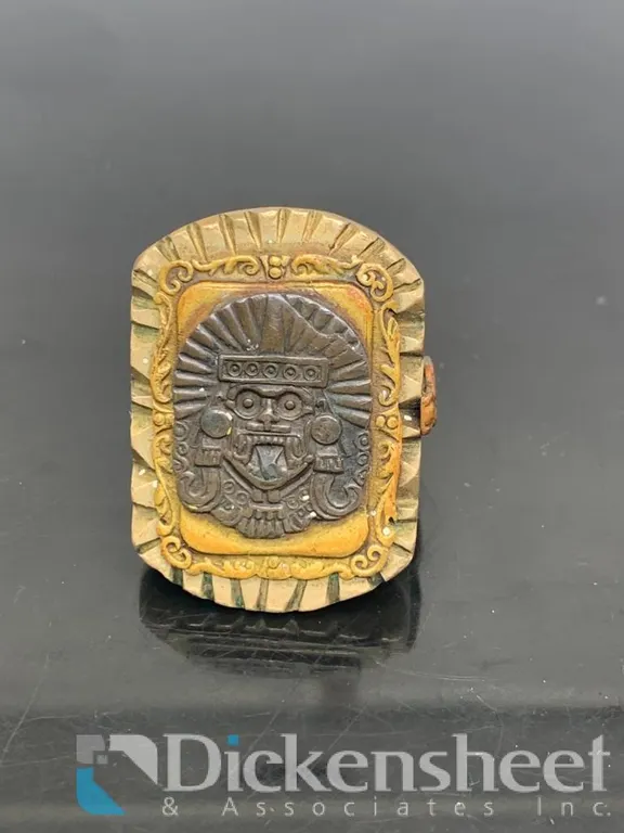 Large Ring Aztec Deity Face