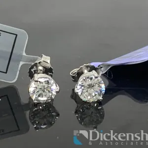 1.00CTW Lab Grown Diamond Earrings New