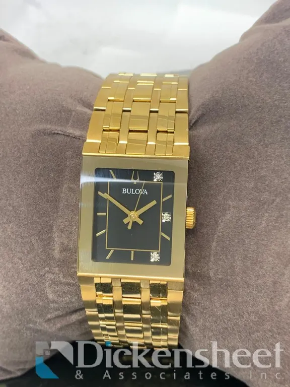 Bulova Women's Watch Gold Tone With Diamond Dial