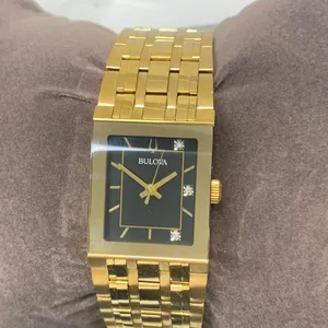 Bulova Women's Watch Gold Tone With Diamond Dial