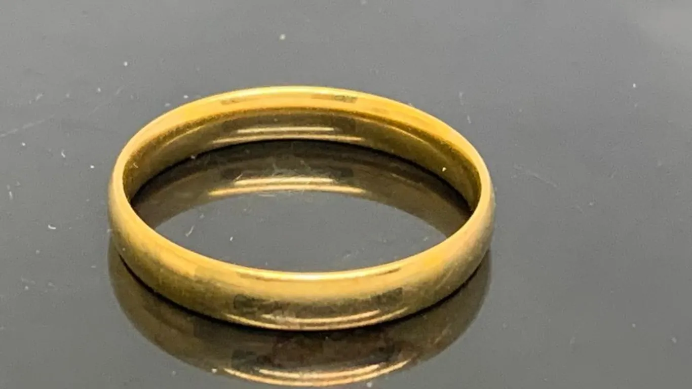 Gold Tone Wedding Band
