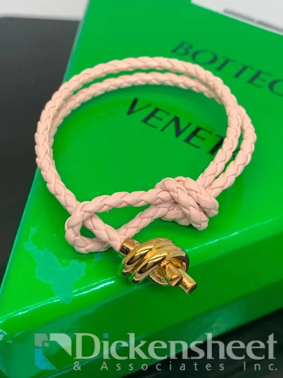 Bottega Veneta Leather & Sterling Silver Bracelet