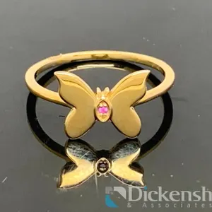 Sydney Evan 14K Yellow Gold Butterfly Ring