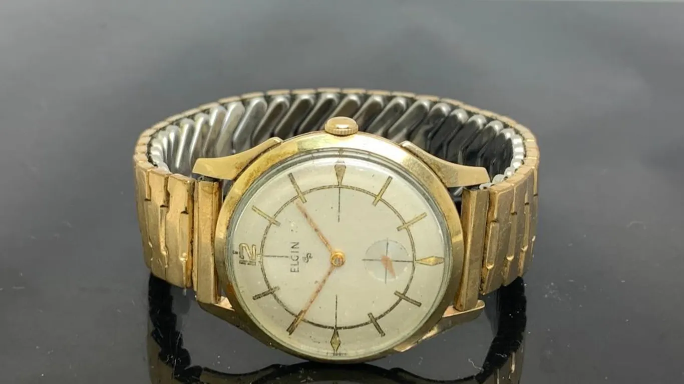 Vinateg Elgin Gold Tone Men's Watch