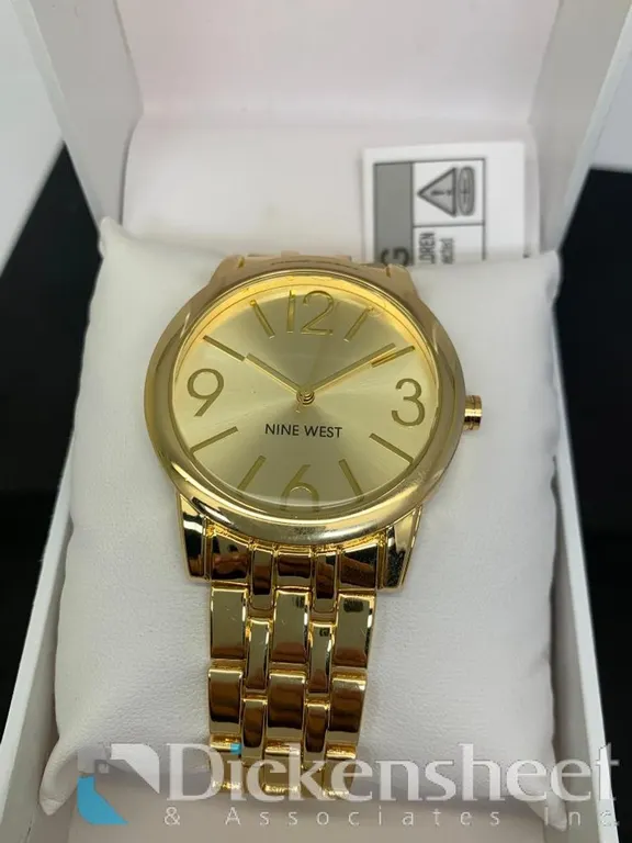 Nine West Gold Tone Women's Watch