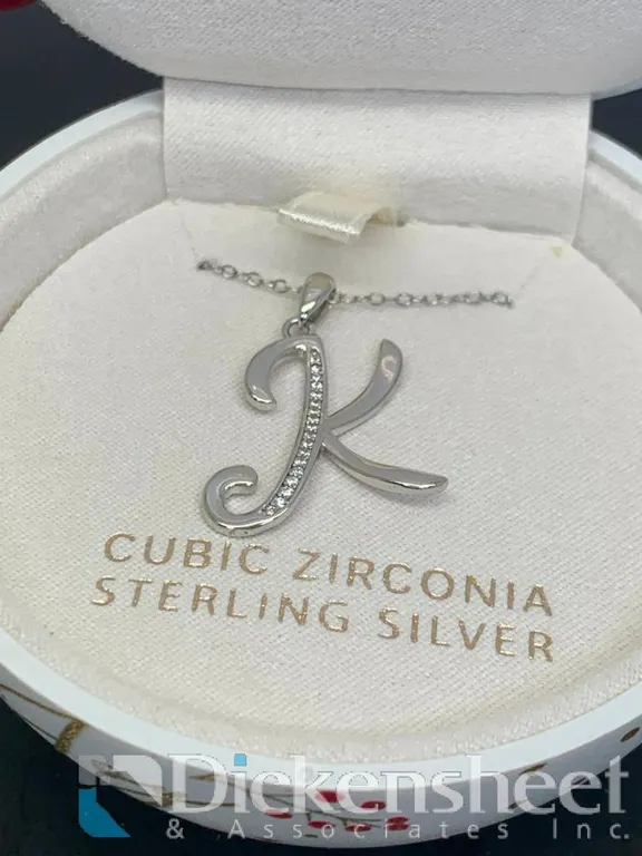 Sterling Silver K Necklace