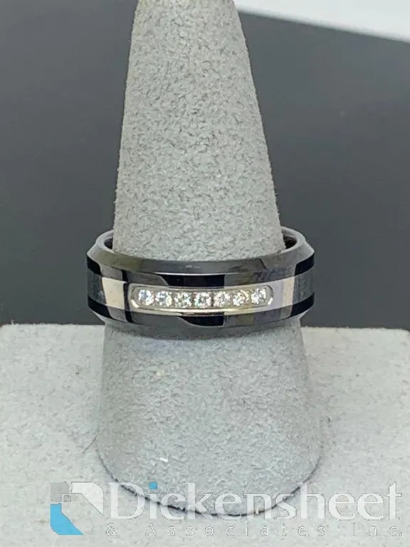 Black & Silver Wedding Band