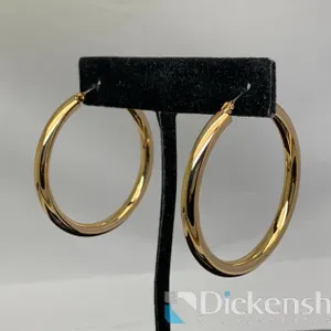 Gold Tone Hoop Earrings