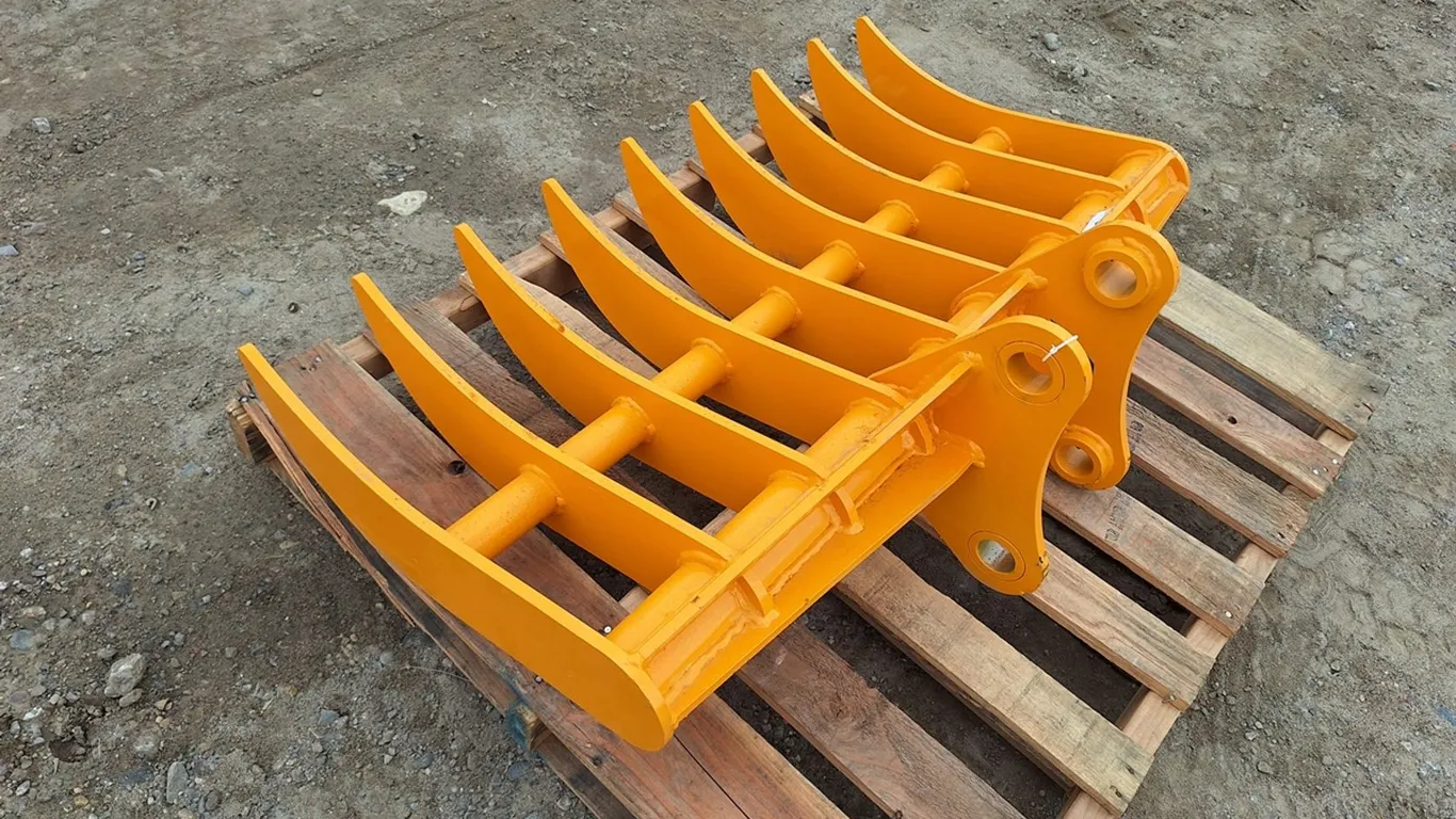 2026 Future CAT 305 Excavator Dense-Teeth Rake Attachment, 44", fit to CAT 3-5 ton excavator