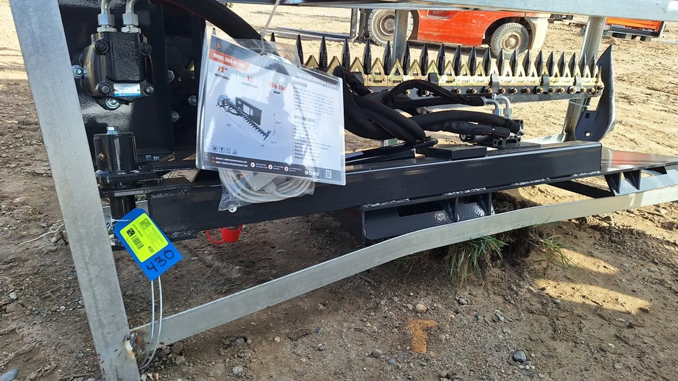 2026 Wolverine Skid Steer Sickle Bar Mower, Model SBM-12-72W, Unused