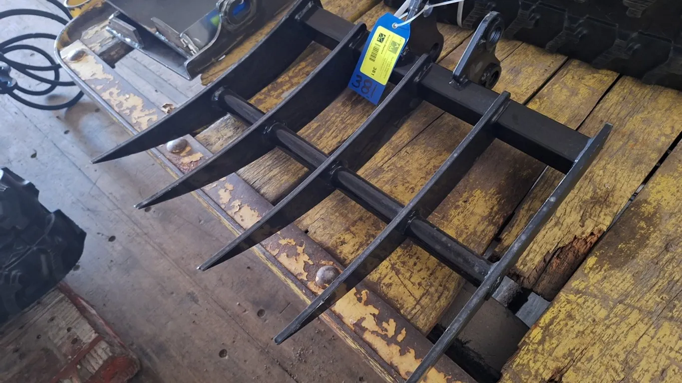 2026 Future Excavator Rake Attachment, Unused, fit to 1-2 ton excavator, pin diameter 1"