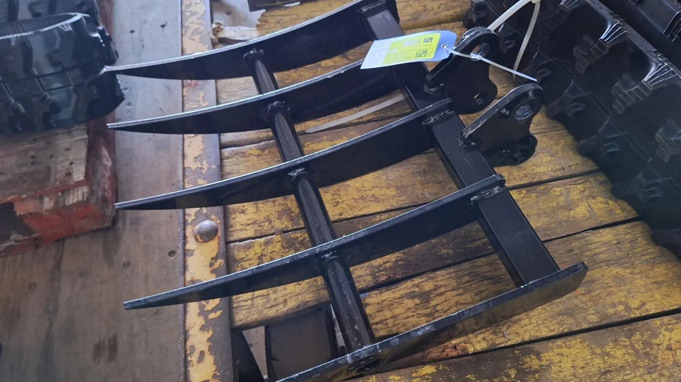 2026 Future Excavator Rake Attachment, Unused, fit to 1-2 ton excavator, pin diameter 1"