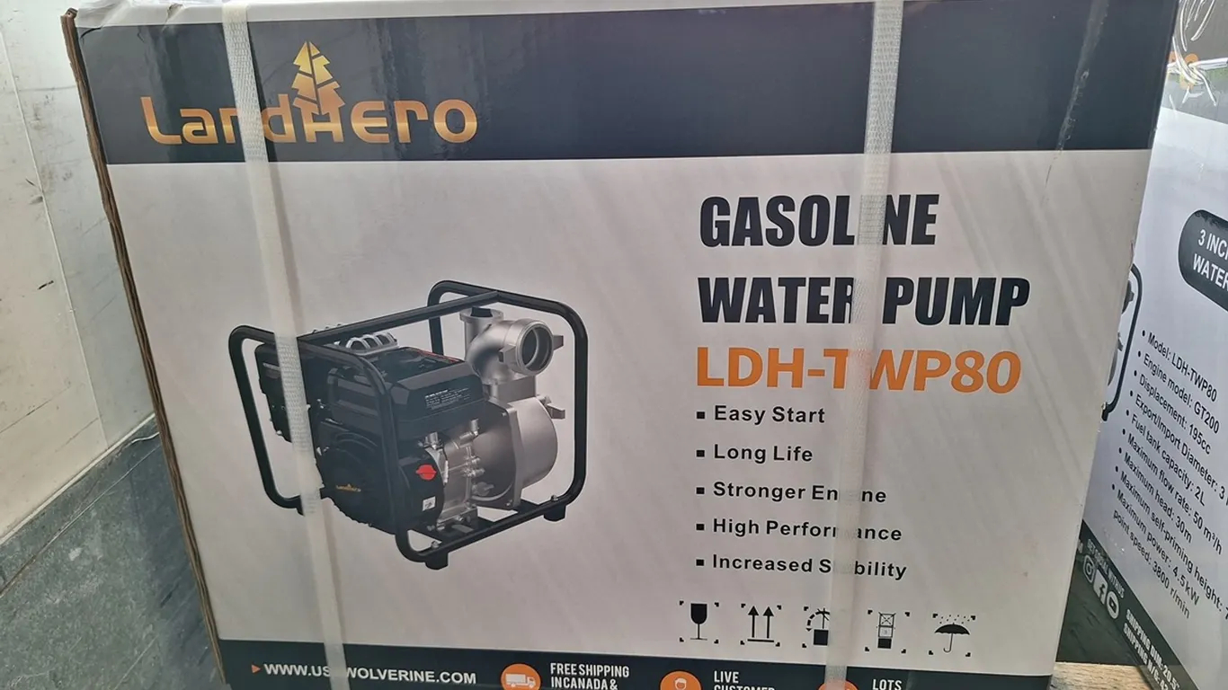 2026 Landhero Water Pump, Model LDH-TWP80, Unused
