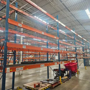 Pallet Racking- Uprights 10 - 42"x16', Crossbeams 48 - 12' and 6 - 8', with Wire Decking
