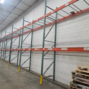Pallet Racking- Uprights 10 - 8' and 32 - 10', with Wire Decking