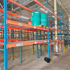 Pallet Racking- Uprights 7 - 42"x16', Crossbeams 36 - 10', with Wire Decking