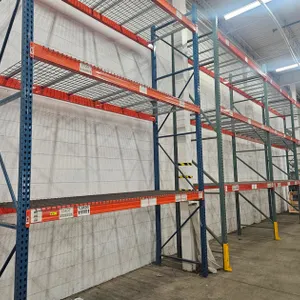 Pallet Racking- Uprights 6 - 42"x16', Crossbeams 24 - 10', with Wire Decking