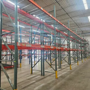 Pallet Racking- Uprights 9 - 42"x16', Crossbeams 36 - 10', with Wire Decking