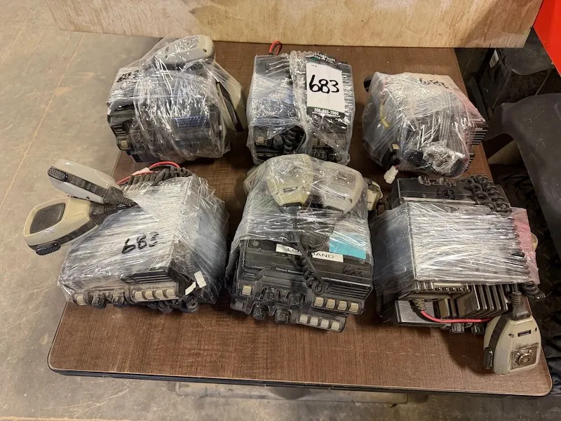 (12) 2 Way Radios - Mixed Brands, mostly Vertex, RCA, Kenwood w/ mics