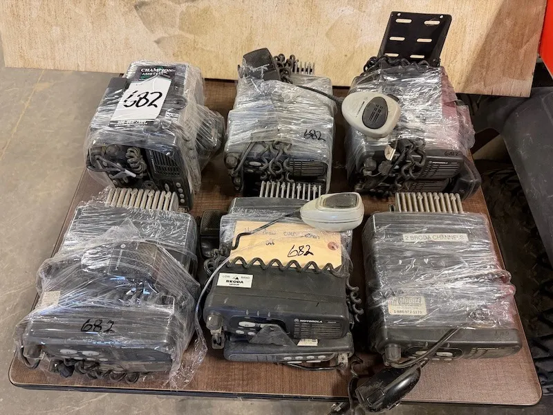 (12) 2 Way Radios - All Motorola CDM750 w/ mics