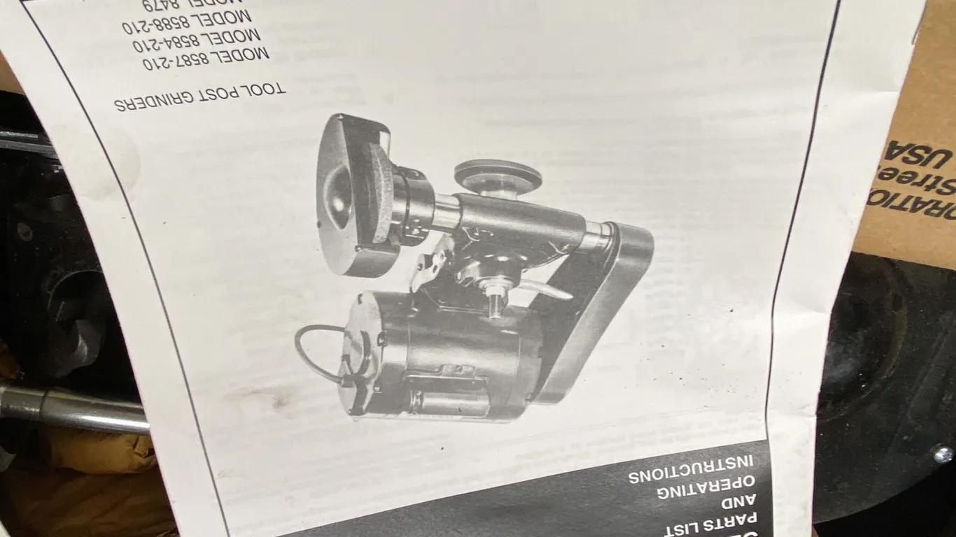 DUMORE POST MOUNT GRINDER MODEL 57-041. IN BOX-NEEDS ASSEMBLY