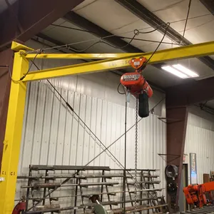 1.5 TON JIB CRANE. INSPECTED ANNUALLY. 12' BOOM CM LODESTAR HOIST.