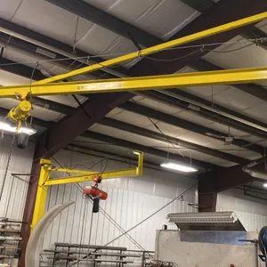 1.5 TON JIB CRANE. INSPECTED ANNUALLY. 12' BOOM VULCAN HOIST.